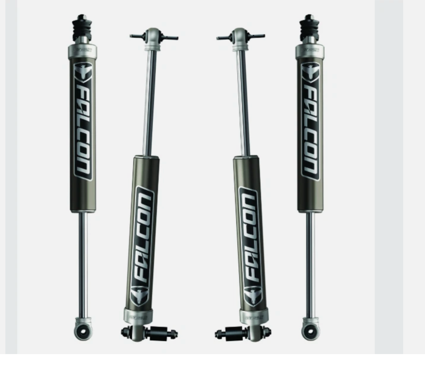 Terraflex Jeep JK, 4 door Falcon SP2 2.1 Monotube 1.5" -2.5" Shock Kit