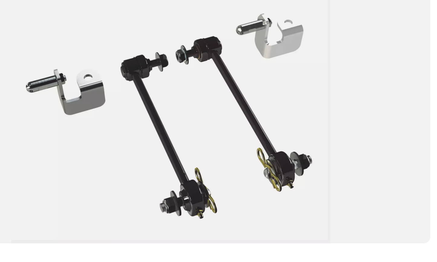 Terraflex Jeep JK Front Sway Bar Disconnect Kit 0" - 2.5" Lift