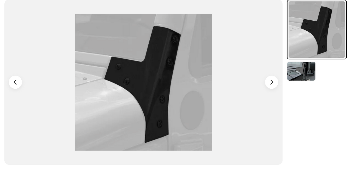 Rugged Ridge Windshield Hinge Fits 07-18 JK Wrangler